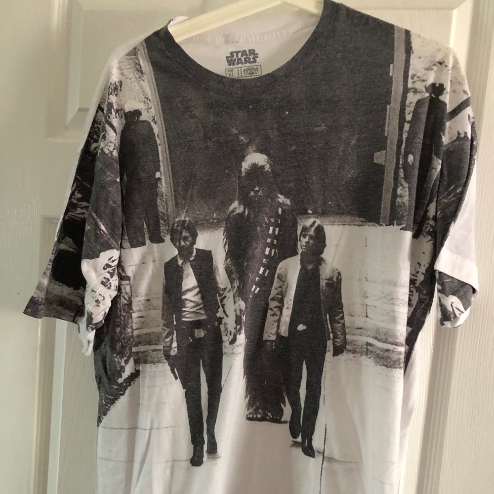 Star Wars x Fifth Sun T Shirt XL New Hope Awards Ceremony Luke Han Chewy